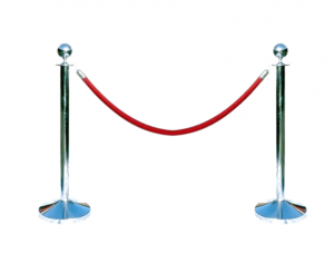 เสากั้นทางเดิน | Rope barrier